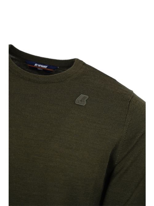 Maglia Sebastien Merino verde militare K-WAY | K 6113BWWMR